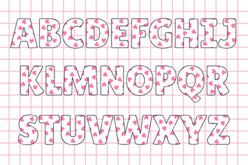 Handcrafted Valentine Delight letters color creative art typographic design