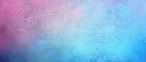 Fototapeta na wymiar Blue and Pink Painting on White Background