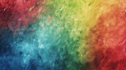 Obraz na płótnie Canvas Vibrant Multicolored Background With Splattered Paint