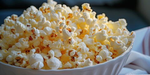 pile of fluffy white popcorn