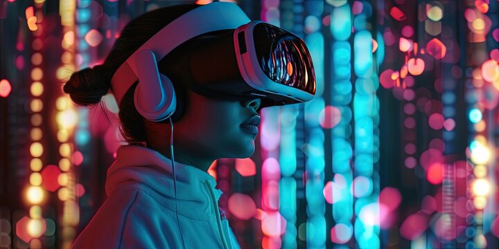 virtual reality metaverse concept