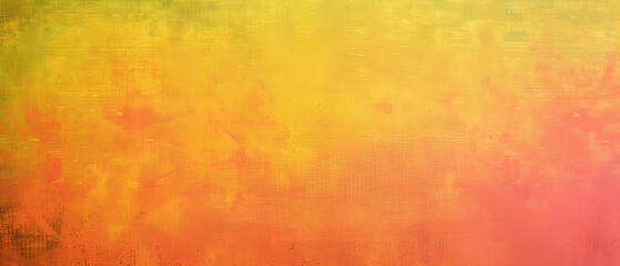 Painting of Yellow, Red, and Green Background