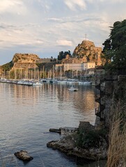 View of the city, Corfu, Greece, harbour 