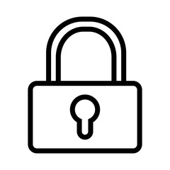 padlock icon in transparent background
