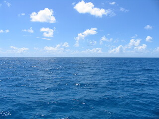 Tropical horizon over the sea