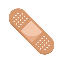 Cartoon adhesive bandage band aid graphic icon symbol