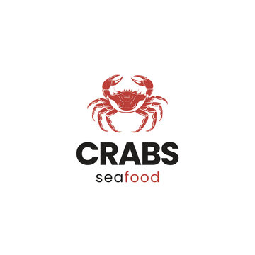 crab seafood restaurant logo vector file