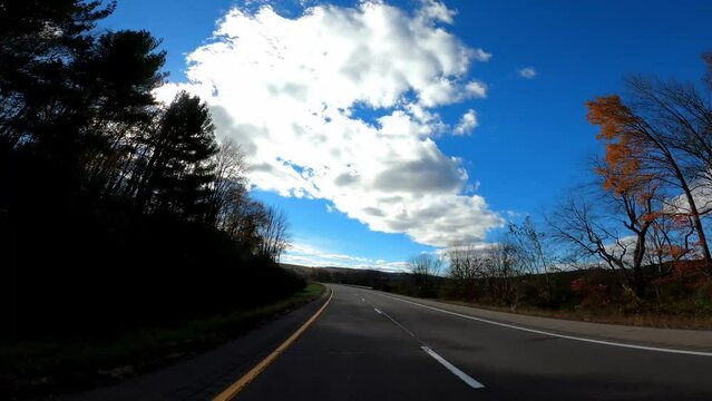 New York State Driving 198 Highway