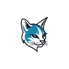 Cat Head Logo Vector Design