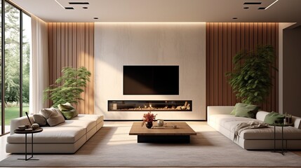 Interior of modern living room 