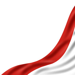 Indonesian Red white Waving Flag