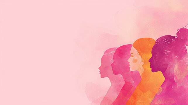 Celebrating Women History Month Background for Graphic Design