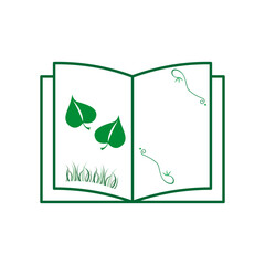 Flora Book. Vector illustration. EPS 10.