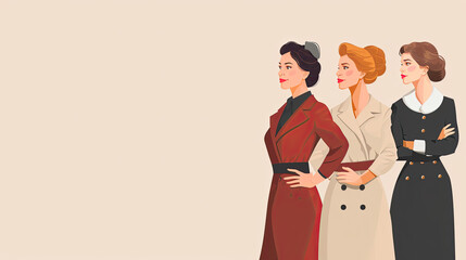 Celebrating Women History Month Background for Graphic Design