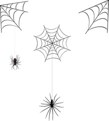 Black Widow and Web – Spooky Spider Art
