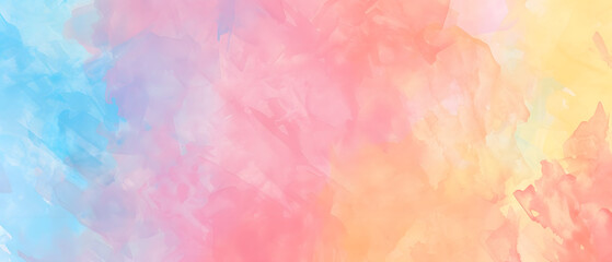 Vibrant Watercolor Paint Background With Multicolored Blends and Textures
