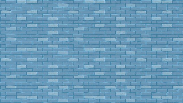 brick pattern blue wall background