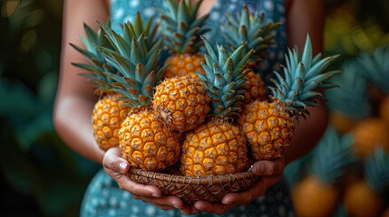 At the food production enterprise, the process of choosing and growing pineapples is led by a technologi