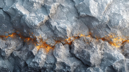 A frozen lava ash, forming a soft and fluffy textu