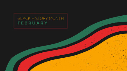 Black history month celebrate in february, african american history, vector illustration, US celebrate
