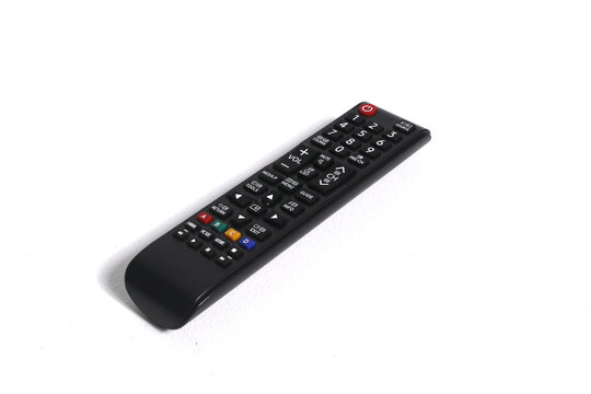 TV remote control isolated on a white background