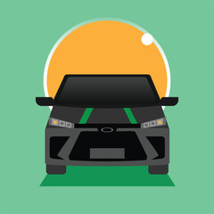 Free vector illustration online taxi car