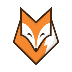Obraz premium Illustration Cute Fox Mascot Logo