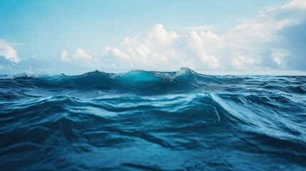a sea wave comes