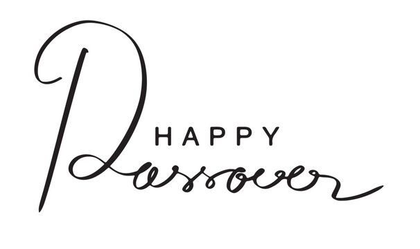 Happy passover calligraphy text font hand written white dicut background object icon judasim religion happy passover holiday jewish food spring time israel culture haggadah torah hebrew torah religion