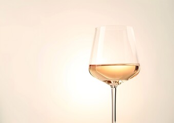 Beautiful large wine lamp isolated on a white background. Transparent wine glass on a white background : Generative AI