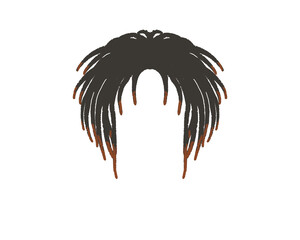 dreadlock hair cream black wigs without face 