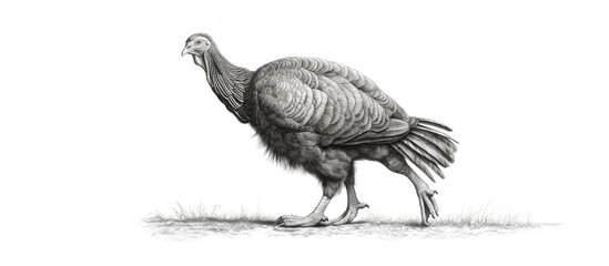 Fototapeta premium Turkey cock icon. Hand drawn illustration of turkey cock icon