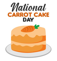 National Carrot Cake Day with Carrot Cake