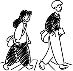 Walking Illustrations