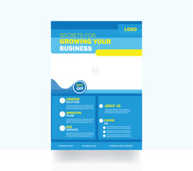 Obraz premium Business brochure flyer design template