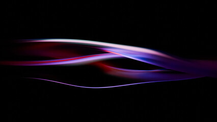 Abstract glass background, design element, purple light path, technology connection, modern design glass shader, motion curve illustration, art effect, glossy. 