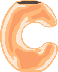 Clay Vase Letter Alphabet C