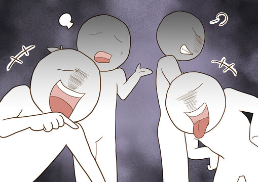 誹謗中傷する人々