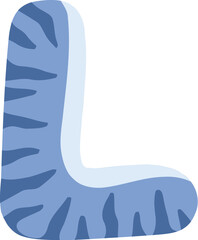 Dinosaur Letter Alphabet Vector L