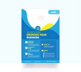 Corporate business flyer design professional template