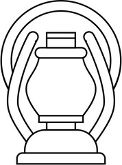 Ramadan Lantern Icon. Vector Illustration