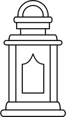 Ramadan Lantern Icon. Vector Illustration