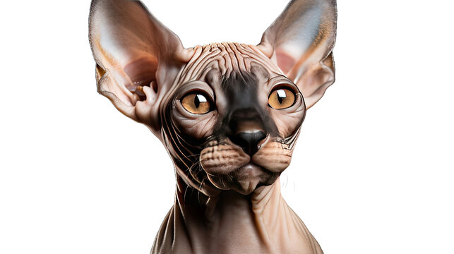 recommend clip art: Sphynx Cat isolated on a transparent background