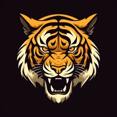 Obraz premium tiger logo with a tiger head design