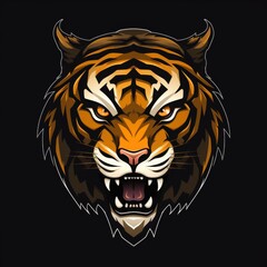 tiger logo with a tiger head design