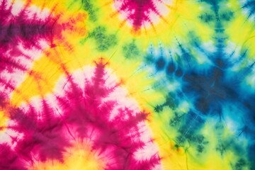 Vibrant Colors Creating Beautiful Tie-Dye Patterns