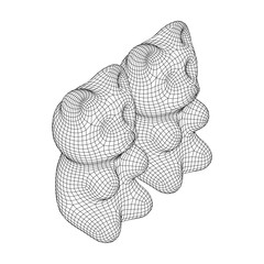 Gummy bear. Jelly fruit candy