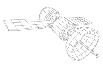 Space station communications satellite.