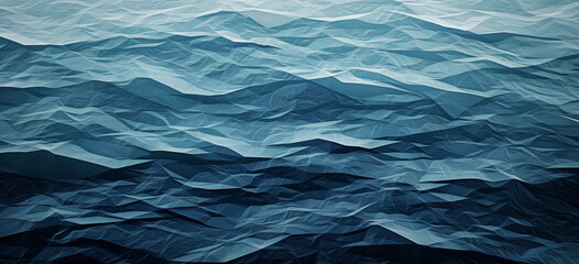 Symbolic abstract concept background for ocean, sea, marine, or oceanography.  - obrazy, fototapety, plakaty