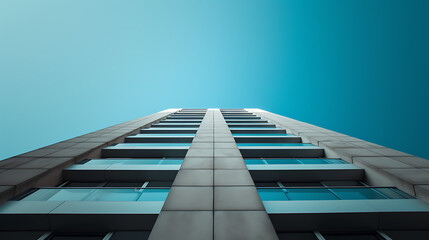 Minimalistic modern architecture, geometry, building
